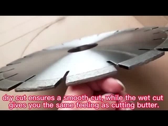 300mm Lazerle kaynaklı elmas taş kesme bıçakları Granit kesme için anahtar yuvası ile