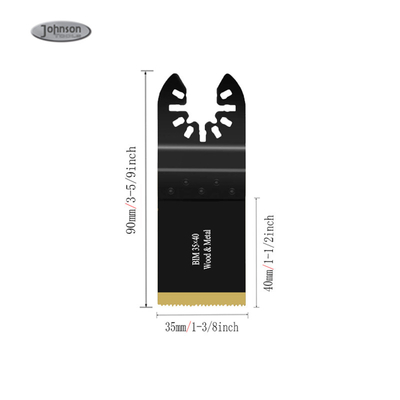 35mm 1-3/8 "Bi-Metal Titanyum Kaplı Oscillating Multi Tool Saw Blade Metal tırnak Ahşap Plastik Kesme için