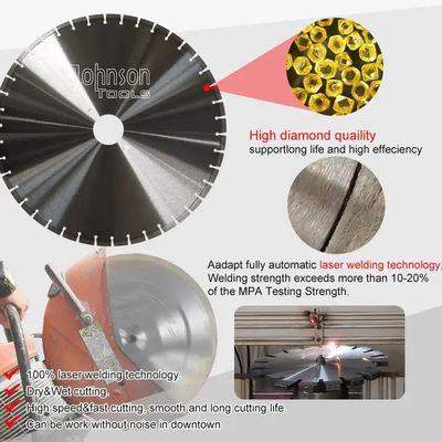 300 350 400 450 500 600 mm Lazerle kaynaklı Elmas Taş Kesme Disk Çakmak Kılıcı Dairesel Çakmak için