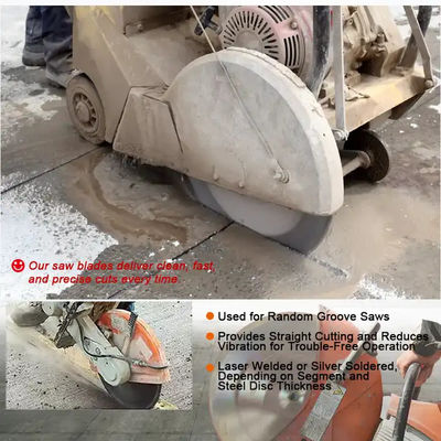 Lazerle kaynaklı elmas döngü çakma bıçağı Betonu kesmek için