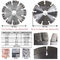 105-600 mm Elmas Kesme Diski Granit Beton Mermer Kırmacılık için Çakmak Blade