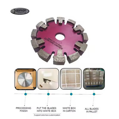 125mm Zemin Lazer Kaynaklı Elmas 17mm Kalınlıklı Segment Zemin Çukurlu Disk Tuck Point Çakmak Blade