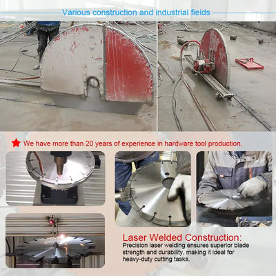 Büyük çaplı 800 mm Beton kesicisi Elmas Duvar Çakma Kılıcı Kesme için yıkım Dayanıklı Beton İnşaat