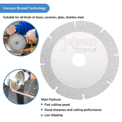 4 Inch Vakum Levrelenmiş Mermer Kesme Disk Kesme Marmer ve Seramik Cam için Çakmak Blade