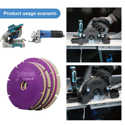 4 Inch Vakum Levrelenmiş Mermer Kesme Disk Kesme Marmer ve Seramik Cam için Çakmak Blade