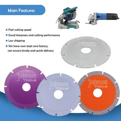 4 Inch Vakum Levrelenmiş Mermer Kesme Disk Kesme Marmer ve Seramik Cam için Çakmak Blade