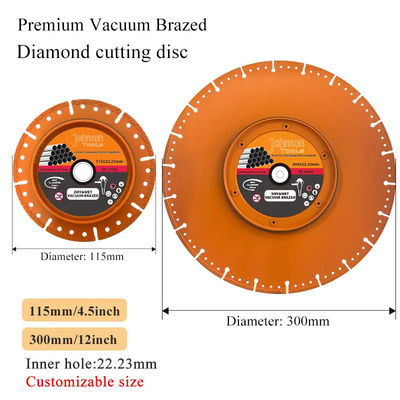 Boru için vakumla kavrulmuş elmas bıçağı 115mm Elmas bıçağı Pro boru kesicisi
