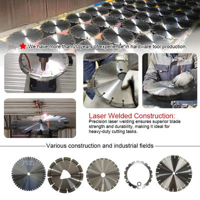 350mm Ring Diamond Beton Çakmak Kılıçları Betonu Kesmek İçin, Dayanıklı Beton