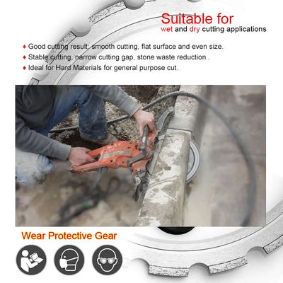 350mm Ring Diamond Beton Çakmak Kılıçları Betonu Kesmek İçin, Dayanıklı Beton