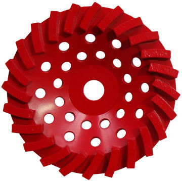 Taş / Tuğla / Blok / Beton için 180mm Swirl Elmas Döşeme Tekerlekleri, 22.23mm veya M14 veya 5/8 "-11 ile Merkezi Delik