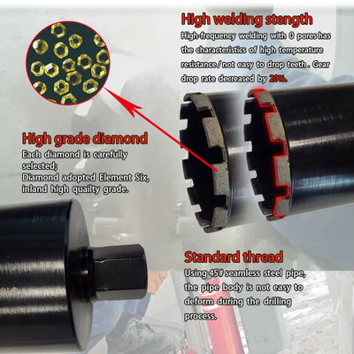 Yüksek Verimli Duvarcılık Çekirdek Bit 8207501000, Elmas Ucu Matkap Ucu 150mm