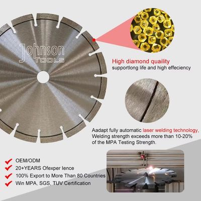 Altıgen Delikli 10" Lazer Kaynaklı Beton Elmas Bıçak