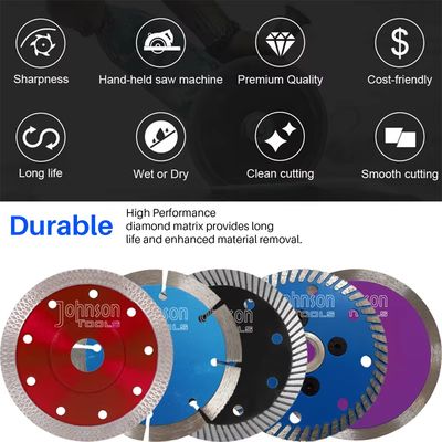 150mm Turbo Segmentli Sinterlenmiş Elmas Taş Kesme Bıçakları