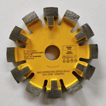 Beton kesme beton, sert beton, yumuşak beton için 160mm Tuck noktası bıçak