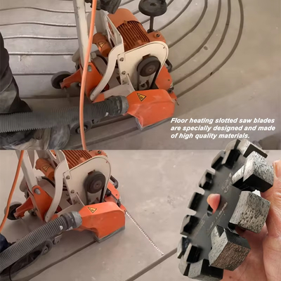 Beton kesme beton, sert beton, yumuşak beton için 160mm Tuck noktası bıçak