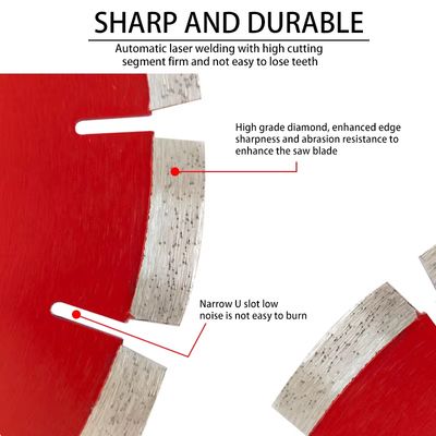 Beton Kanal Açma 180mm İçin Yüksek Hassasiyetli Elmas Beton Testere Bıçakları