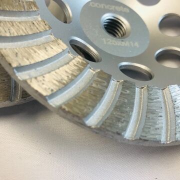 Alüminyum Göbekli Hafif 100-180mm Turbo Beton Taşlama Diski