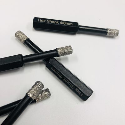 Taş Delik Çakmak 6mm Hex Şank Elmas Çekirdek Boru Bitleri Porselen İçin