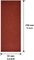 Ahşap Taş Kuru Duvar için 9 * 3.6 inç Kırmızı Alüminyum Oksit Kanca Ve Döngü Zımpara Levhaları