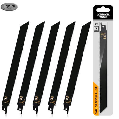 5 Paket 9 Inch 14TPI Sawzall Blades Alçak Demir Bi-Metal Sabre Saw Blades Heavy Metal Kesme Döner Çakmak Blades