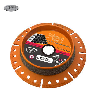 Boru için vakumla kavrulmuş elmas bıçağı 115mm Elmas bıçağı Pro boru kesicisi