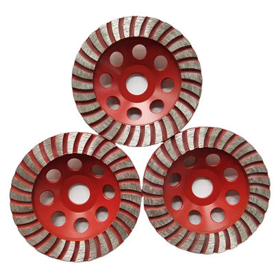 Taş Veya Beton için Çapı 125mm Turbo Kupası Elmas Taşlama Tekerlekleri Kum # 60/80