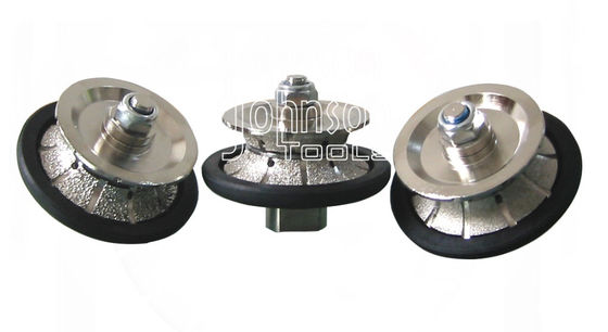 Taş Kenar için Vakum Kaynaklı 85mm Tam Bullnose Elmas El Profili Tekerleği