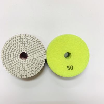 Beyaz 3 Adım 100mm Reçine Islak Elmas Parlatma Pedleri