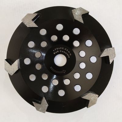 180mm M14 Zemin Açılı Taşlama Beton Bardak Tekerleği Lazer Kaynaklı