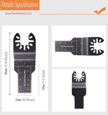 20*40mm HCS Çok Amaçlı Testere Bıçakları Hızlı Bağlantı Bağlantısı