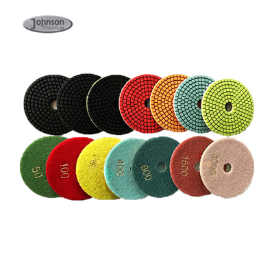 Üniforma Bıçaklı 100mm 7 Adımlı Mermer Parlatma Diskleri